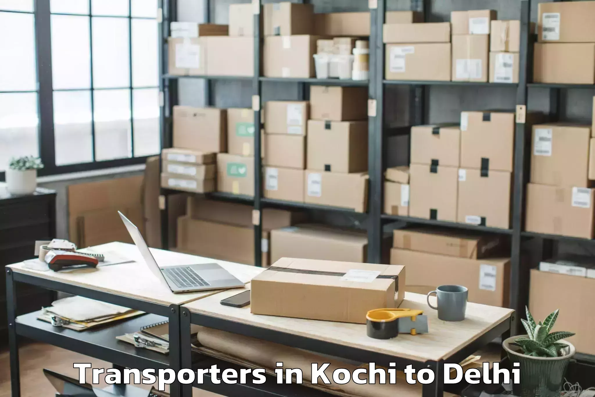 Trusted Kochi to Connaught Place Transporters